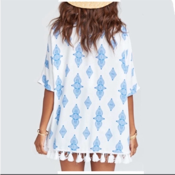 SHOW ME YOUR MUMU Tennessee Tassel Tunic in Baby Blue - Picture 10 of 10